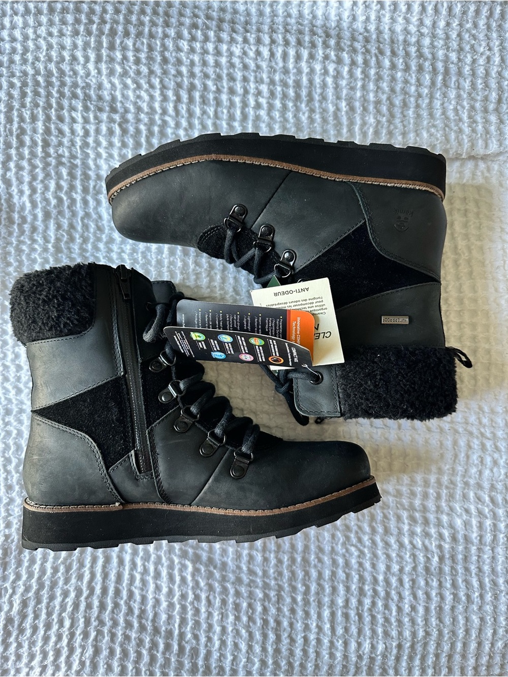 Kamik Arielf Women’s 7.5 Black Waterproof Insulated Winter Boots NWT